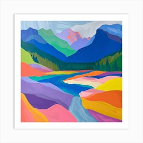 Colourful Abstract Banff National Park Canada 5 Art Print