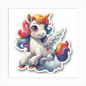 Unicorn Sticker 102 Art Print