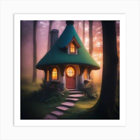 Fairy House In The Forest 2 Art Print