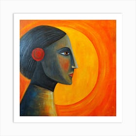 Portrait Of A Woman Art Print