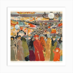 'The People In The Market' Art Print