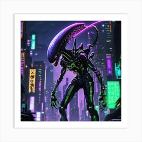 Alien City 1 Art Print