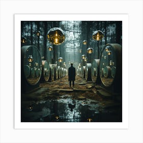 Forest of Mirrors Art Print