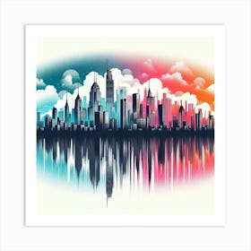 New York City Skyline 23 Art Print