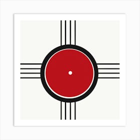 Red Circle Art Print