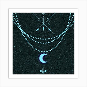 Moon And Arrows 1 Art Print