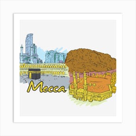 Mecca Art Print