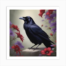 Raven 3 Art Print