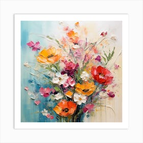 Poppies In A Vase Art Print