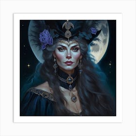 Gothic Woman 1 Art Print