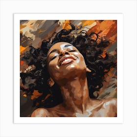 Beautiful Woman Smiling Art Print