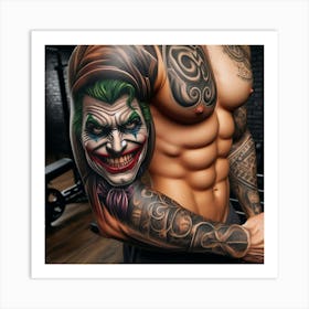 Joker Tattoo 14 Art Print