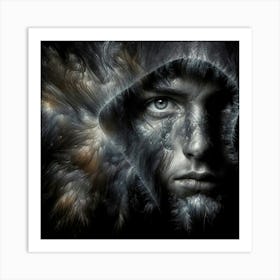 Face Of A Man Art Print