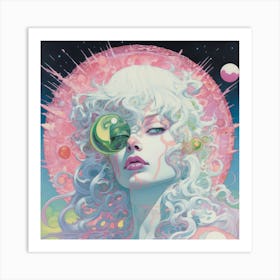 'The Girl From Space' Art Print