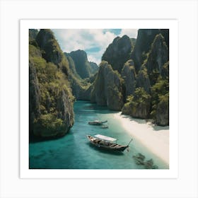 Drone shot El Nido Palawan, PH 2 Art Print