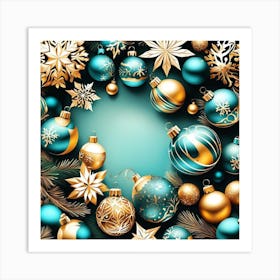 Christmas Background Art Print