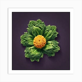 Cauliflower Flower 2 Art Print