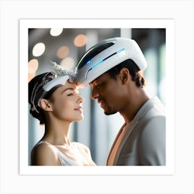 Futuristic Wedding 3 Art Print