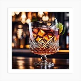 Cocktail In A Glass 3 Art Print