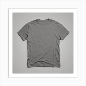 Grey Tee Shirt 1 Art Print