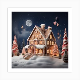 Gingerbread House Art Print