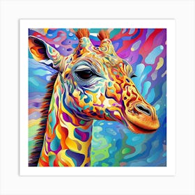 Giraffe Painting 3 Art Print