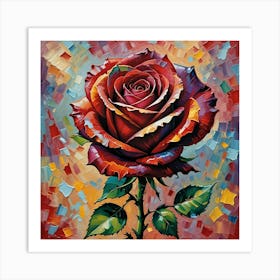 Red Rose Art Print