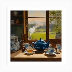 As Steam Rises From The Teapot (1) Art Print