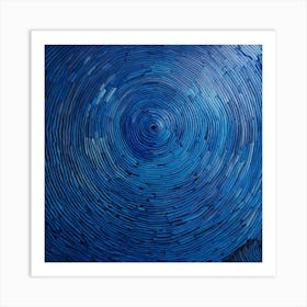 Abstract, Blue snail Art Print