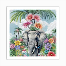 Elephant lucky charm Art Print