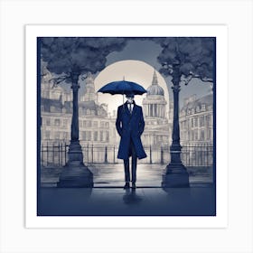 London Under The Moon Art Print