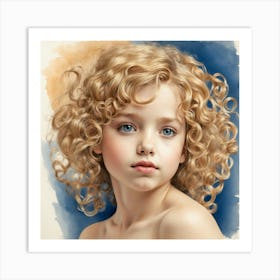 Portrait Of A Young Girl 3 Art Print