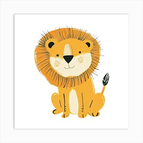 Charming Illustration Lion 2 Art Print