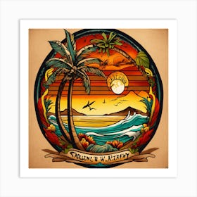 Hawaiian Sunset Art Print