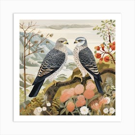 Bird In Nature Eurasian Sparrowhawk 4 Art Print
