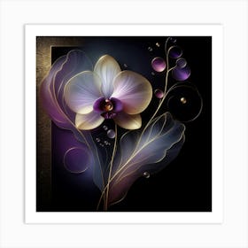 Orchid Flower 1 Art Print