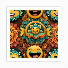 Emojis Art Print