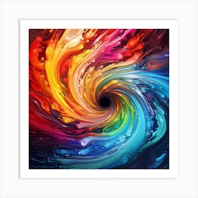 Colorful Swirl Art Print