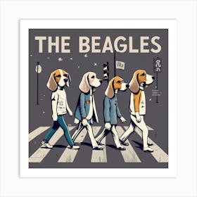 Beagles Art Print