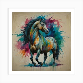 Horse Painting 1 Art Print