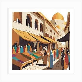 Egyptian Market 1 Art Print