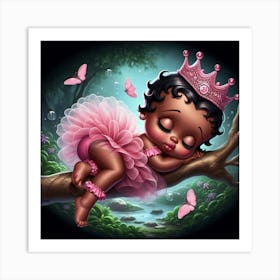 Princess Sleeping In A Tree Art Print