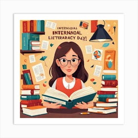 International Literacy Day 1 Art Print