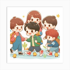 Bts Family Art Print