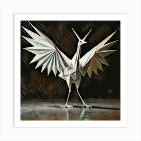 Origami Crane 1 Art Print