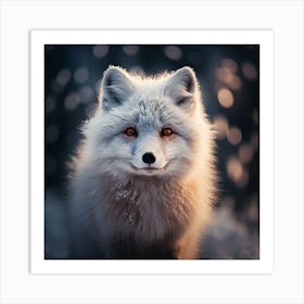 Fox In The Snow 7 Art Print