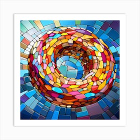 Stained Glass Background Art Print