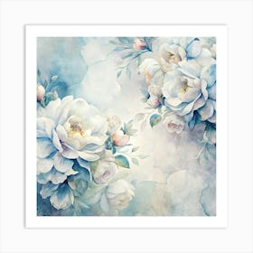 Watercolor Flowers Art Print