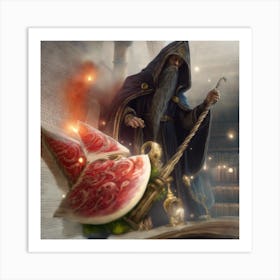 Wizard Of Watermelon Art Print