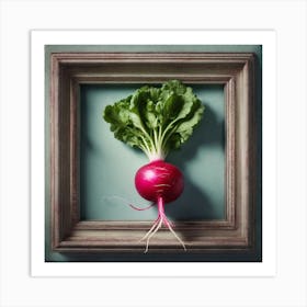 Radish In Frame Art Print